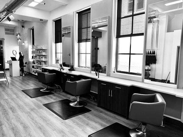 Beautiful haircut and blow dry styling